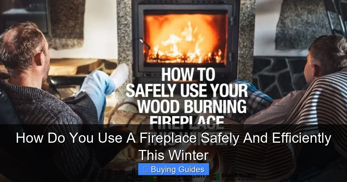 How Do You Use A Fireplace Safely And Efficiently This Winter