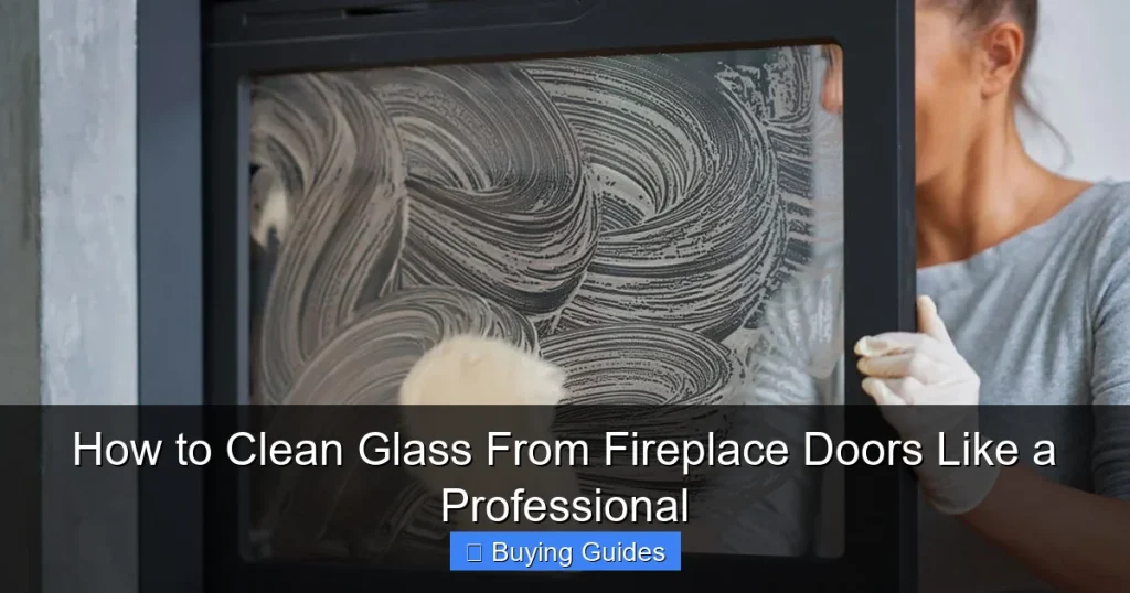 How to Clean Glass From Fireplace Doors Like a Professional