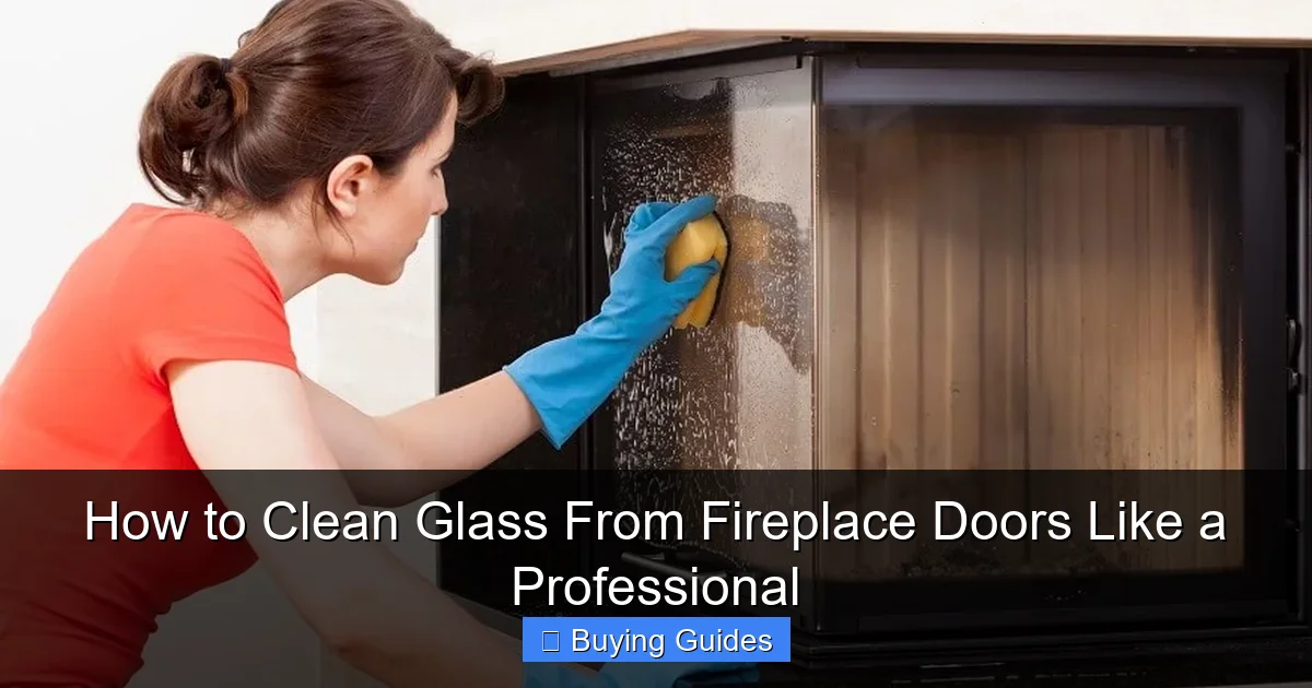 How to Clean Glass From Fireplace Doors Like a Professional