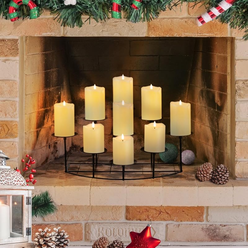 Candeldo Fireplace Metal Candelabra