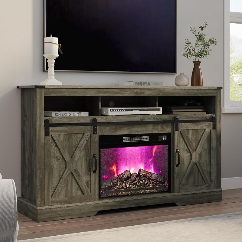 RoyalCraft Farmhouse Fireplace TV Stand