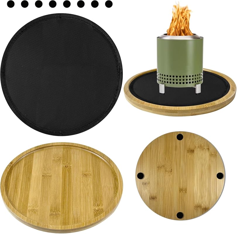 2 Pcs Tabletop Fire Pit Mat