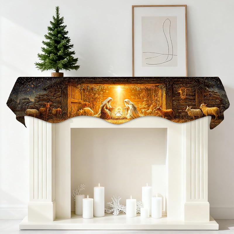Christmas Mantel Scarf