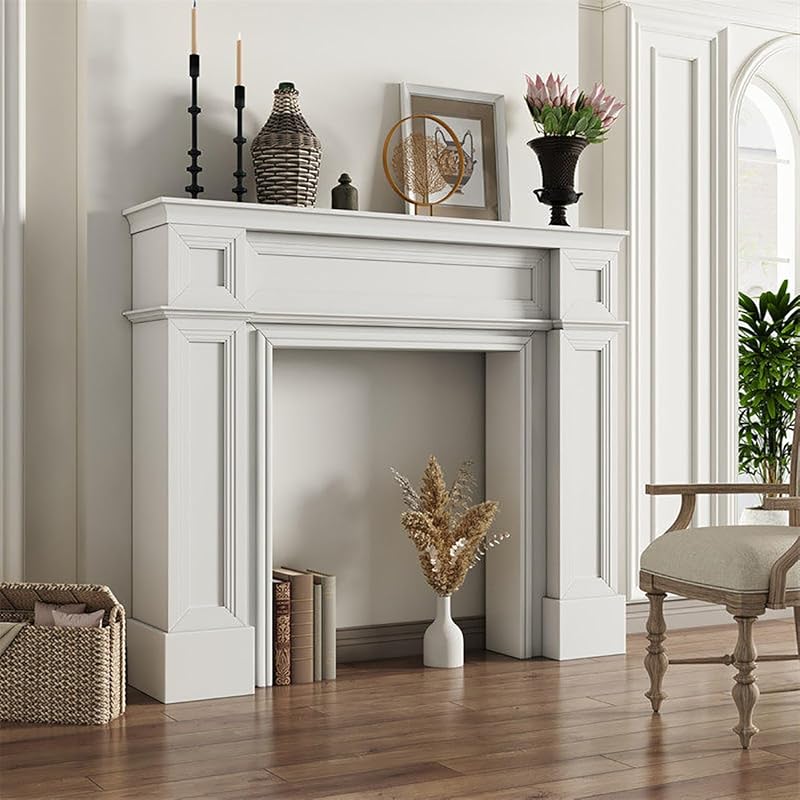White Vintage Mantel