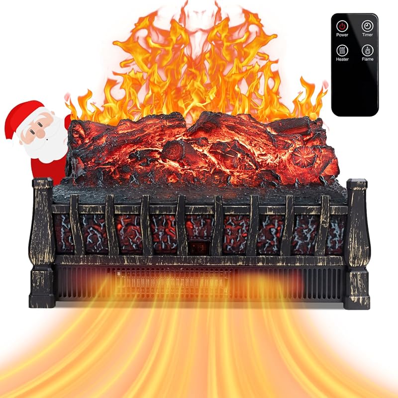 LifePlus Electric Fireplace Log Heater