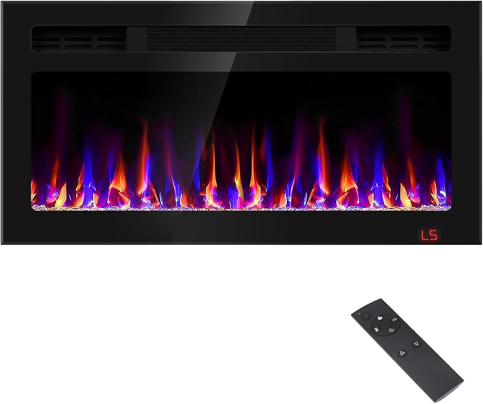 31-Inch Wall Mounted Electric Fireplace