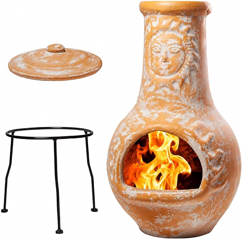 Terracotta Clay Chiminea