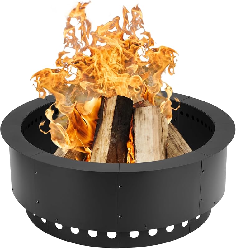 Aoodor 36 Inch Smokeless Fire Pit Ring