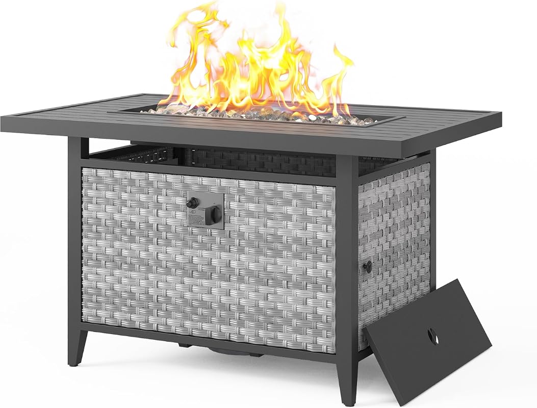 Wicker Fire Table